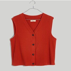 Pointelle Button-Front Crop Tank